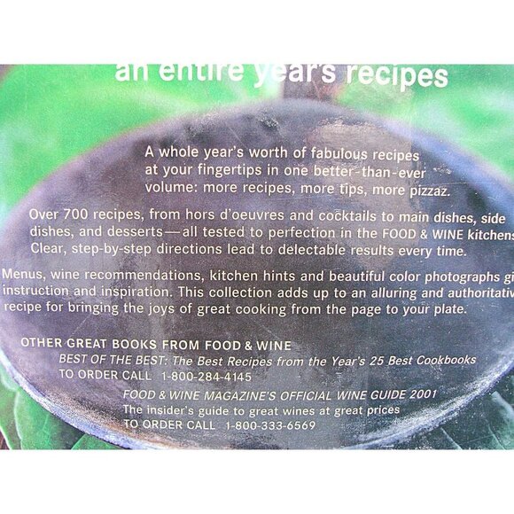 Vintage Food & Wine Magazine's Cookbook An Entire Year's Recipes Hardcover 2001 - Picture 6 of 12